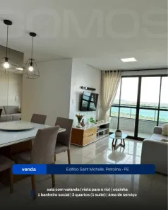 Apartamento com 3 Quartos à venda, 84m² no Centro, Petrolina