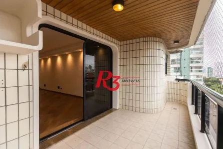 Apartamento com 3 Quartos à venda, 173m² no Gonzaga, Santos