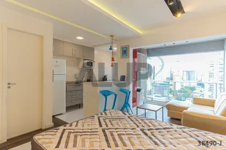 Apartamento com 1 Quarto à venda, 34m² no Cidade Monções, São Paulo