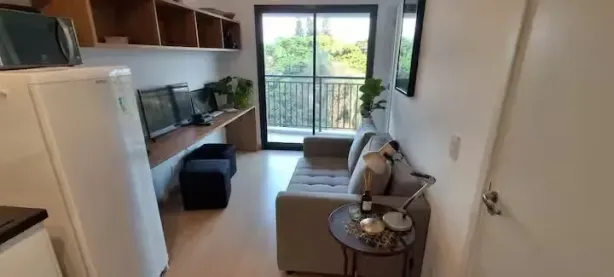 Apartamento com 1 Quarto para alugar, 33m² no Santo Amaro, São Paulo