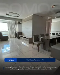 Apartamento com 3 Quartos à venda, 74m² no Centro, Petrolina