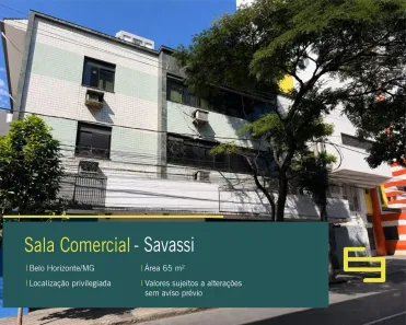 Sala Comercial para alugar, 65m² no Carmo, Belo Horizonte