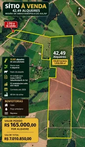 Fazenda/Sítio à venda, 1028258m² no Centro, Sebastianópolis do Sul