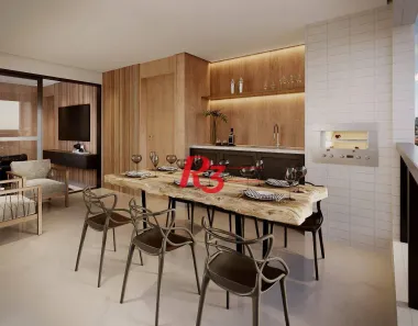 Apartamento com 4 Quartos à venda, 155m² no Ponta da Praia, Santos