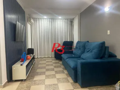 Apartamento com 3 Quartos para venda ou aluguel, 130m² no Gonzaga, Santos