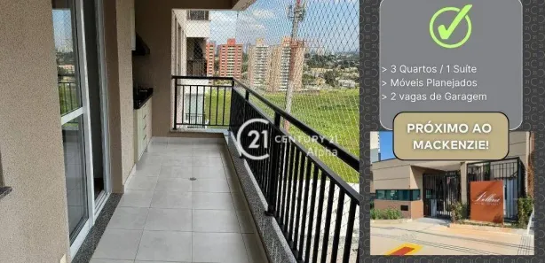 Apartamento com 3 Quartos à venda, 109m² no Centro Comercial Jubran, Barueri