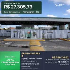 Casa de Condomínio com 5 Quartos à venda, 244m² no Parque das Nações, Parnamirim
