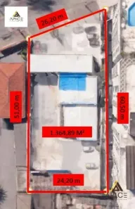Lote/Terreno à venda, 1364m² no Campo Grande, Santos