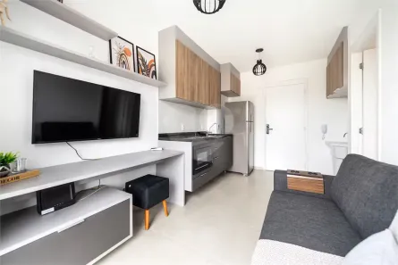 Apartamento com 1 Quarto para alugar, 27m² no Pinheiros, São Paulo