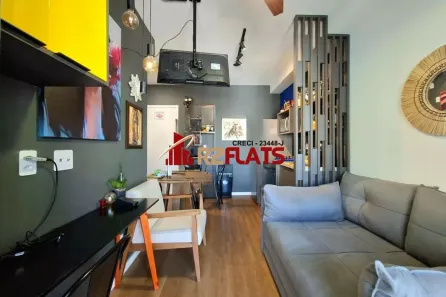 Apartamento com 1 Quarto para alugar, 30m² no Indianópolis, São Paulo