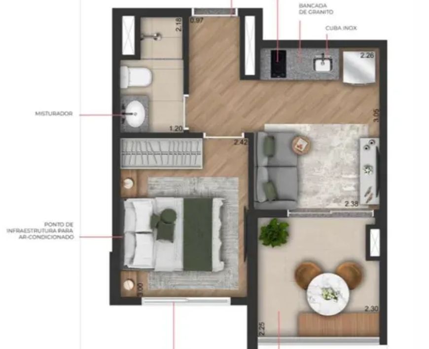 MOD PINHEIROS - APARTAMENTOS no Pinheiros, São Paulo