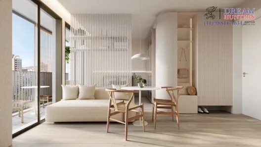 Apartamento com 1 Quarto à venda, 33m² no Mercês, Curitiba