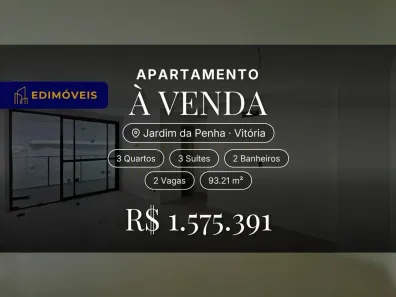 Apartamento com 3 Quartos à venda, 93m² no Jardim da Penha, Vitória