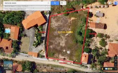 Lote/Terreno à venda, 2914m² no Iparana, Caucaia