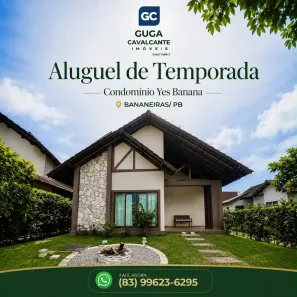 Casa de Condomínio com 3 Quartos para alugar, 170m² no , Bananeiras