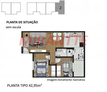 Apartamento com 2 Quartos à venda, 42m² no Vila Mazzei, São Paulo