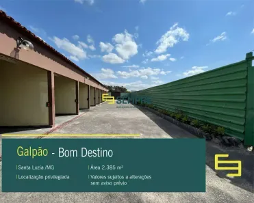 Galpão/Depósito/Armazém para alugar, 1000m² no Bom Destino, Santa Luzia