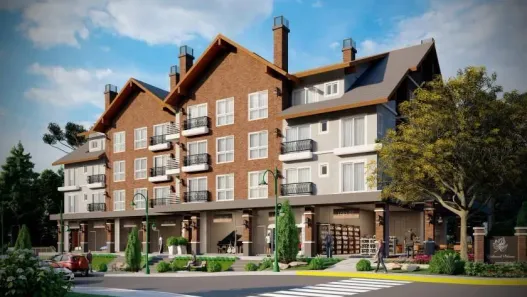 Apartamento com 1 Quarto à venda, 58m² no Av. Central, Gramado