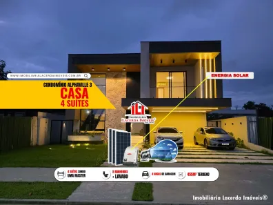 Casa de Condomínio com 4 Quartos à venda, 375m² no Ponta Negra, Manaus