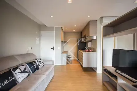 Apartamento com 1 Quarto para alugar, 40m² no Cidade Monções, São Paulo