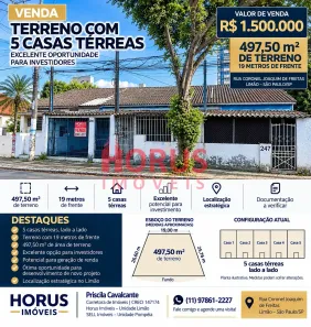 Lote/Terreno à venda, 497m² no Sítio do Morro, São Paulo