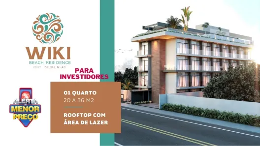 Flat com 1 Quarto à venda, 18m² no Porto de Galinhas, Ipojuca