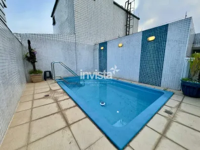 Cobertura com 3 Quartos para alugar, 255m² no Embaré, Santos