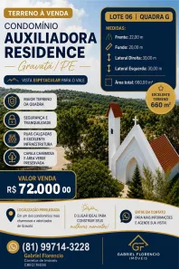 à venda, 660m² no Porta Florada, Gravatá