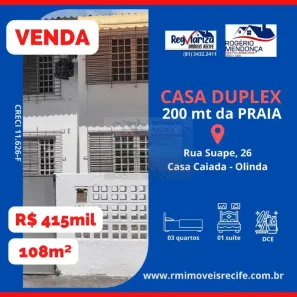  com 3 Quartos à venda, 108m² no Casa Caiada, Olinda