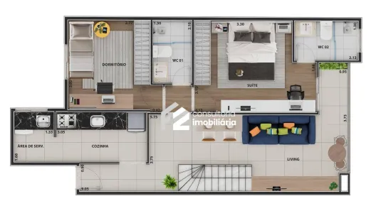 Cobertura com 2 Quartos à venda, 124m² no Centro, São Bernardo do Campo