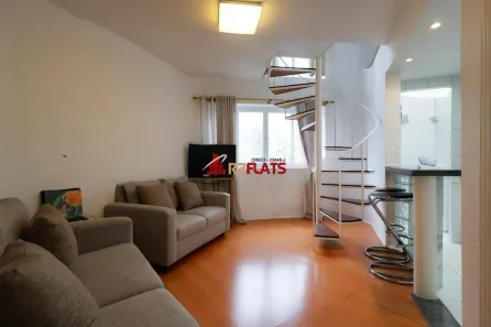 Flat com 1 Quarto para alugar, 45m² no Vila Nova Conceição, São Paulo