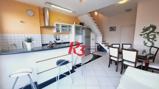 Apartamento com 2 Quartos para alugar, 72m² no Gonzaga, Santos