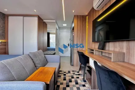 Apartamento com 1 Quarto para alugar, 25m² no Santo Amaro, São Paulo