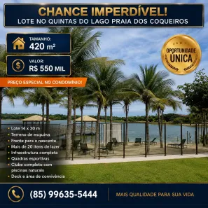 Lote/Terreno à venda, 420m² no Aquiraz, Aquiraz