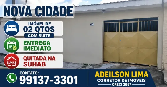 Casa com 2 Quartos à venda, 60m² no Nova Cidade, Manaus