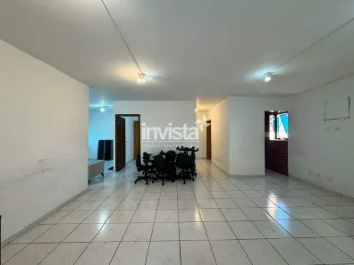 Sala Comercial para alugar, 170m² no Gonzaga, Santos