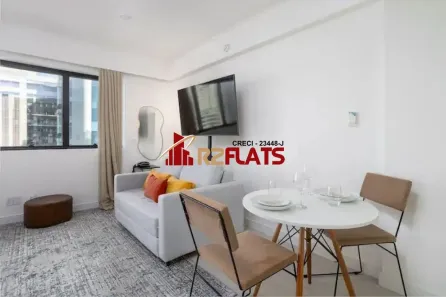 Flat com 1 Quarto para alugar, 28m² no Indianópolis, São Paulo