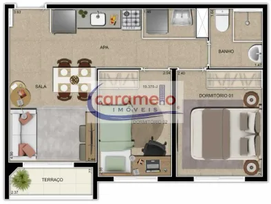 Apartamento com 2 Quartos à venda, 34m² no Barra Funda, São Paulo