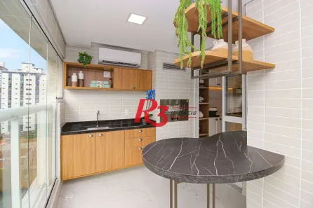 Apartamento com 3 Quartos à venda, 101m² no Gonzaga, Santos