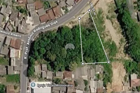 Lote/Terreno à venda, 1640m² no Cachoeira, Almirante Tamandaré