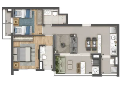 Apartamento com 2 Quartos à venda, 85m² no Vila Clementino, São Paulo