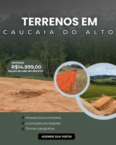 Lote/Terreno à venda, 500m² no Centro (Caucaia do Alto), Cotia