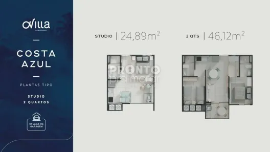 Flat com 1 Quarto à venda, 24m² no , Tamandaré