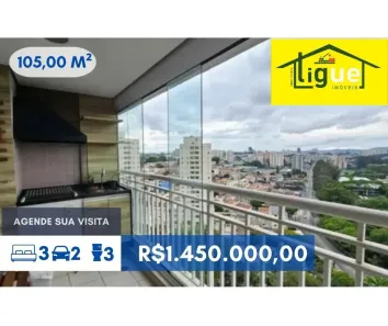 Apartamento com 3 Quartos à venda, 105m² no Jardim Esmeralda, São Paulo
