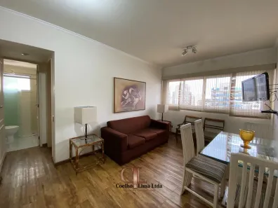 Apartamento com 1 Quarto para alugar, 55m² no Indianópolis, São Paulo