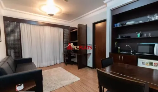 Flat com 1 Quarto para alugar, 33m² no Indianópolis, São Paulo