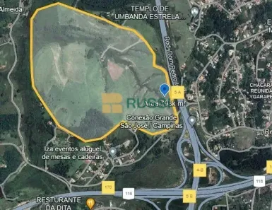 Lote/Terreno à venda, 798000m² no Parque dos Príncipes, Jacareí
