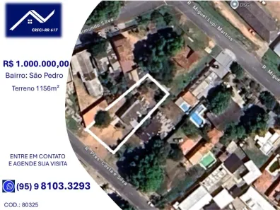 Lote/Terreno à venda, 1156m² no São Pedro, Boa Vista