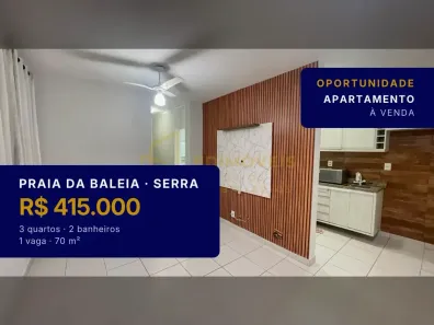 Apartamento com 3 Quartos à venda, 70m² no Praia da Baleia, Serra