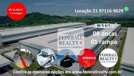 Galpão/Depósito/Armazém para alugar, 4115m² no Santo Antônio da Serra, Duque de Caxias